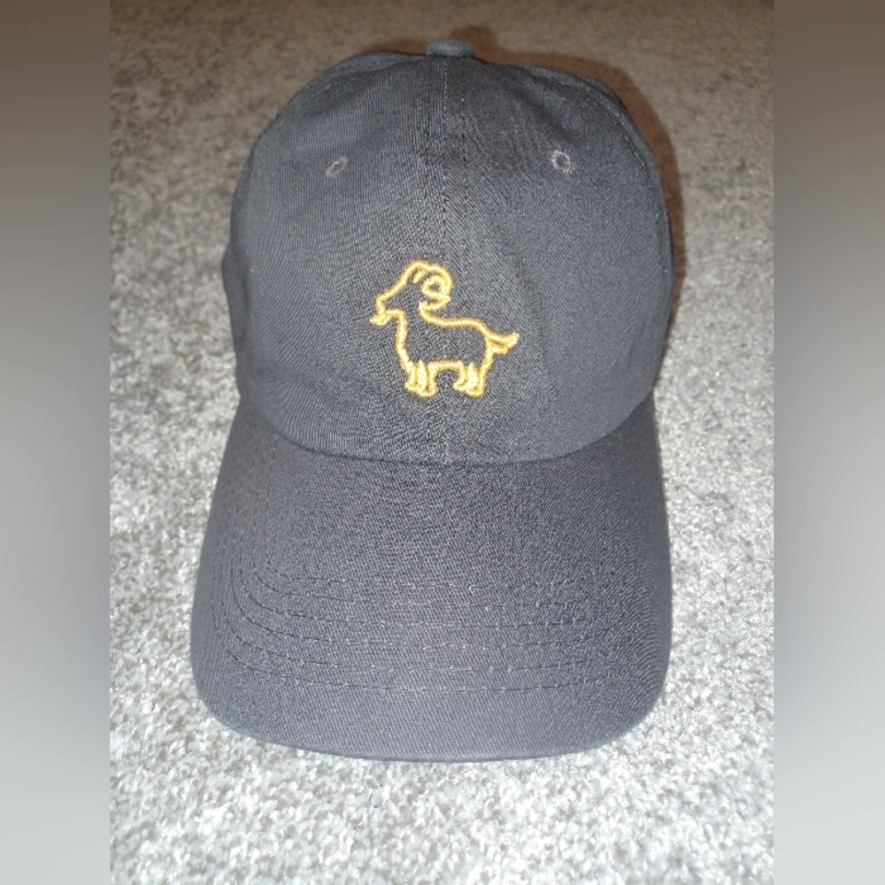 Goat Social Track Club Strapback Hat I'm Grey / Orange ~ Size: OSFA